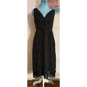 Talbots polkadot dress six petite